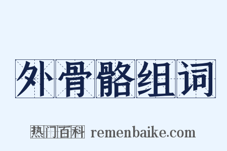 外骨骼组词是什么意思的图片